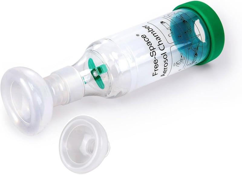 1123A Aeroszolos Inhalátor Spacer Kutyáknak - Asztmás Ebeknek, 2 Maszk Készlettel, Állatorvosi Minőségű Belégző Segédeszköz