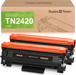 Swiss Toner TN2420 Kompatibilni toner za Brother MFC-L2710DW, HL-L2350DW, DCP-L2530DW pisače - kapacitet 3000 stranica, paket od 2 komada