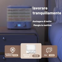 MeYuxg 5 szintes ételszárító gép, 48 órás időzítővel, 35-70°C 4