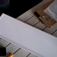 Plafonieră LED Bowfar 80x25x2,5 cm, 18W 4000lm, reglabilă (dimmable) 3000K-6500K, panou alb — Fără telecomandă (stare: vezi poza a 2-a) 2
