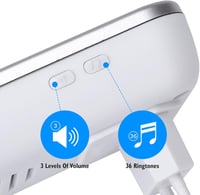 Aigostar Vízálló Vezeték Nélküli Csengő Szett - 36 Dallam, LED Villogás, 150m Hatótáv, IP44 Védelem, Egyszerű Telepítés, Időseknek is 5