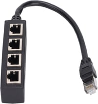 Yosoo 4 portos RJ45 CAT7 Ethernet elosztó adapter hálózatokhoz 6