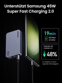 UGREEN Nexode Pro 65W USB-C GaN Töltő - 3 Portos Gyorstöltő MacBook, iPad, iPhone 16, Galaxy S24, Dell XPS Készülékekhez, EU/US/UK Csatlakoz 5