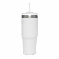 Stanley IceFlow Flip Straw Tumbler 0,89 L termosz kulacs szívószállal, fehér (Frost) - használt állapot 1