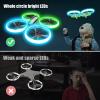 AVIALOGIC Q9s Gyerek RC Helikopter Drón Kék-Zöld Fényekkel, 360° Forgással, Magasságtartással és Headless Móddal - Tökéletes Ajándék Fiúknak 5