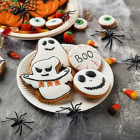 Ijesztő Halloween Pók Dekoráció Szett 60db - Otthoni, Kerti Kellék 4