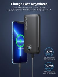 Snomh 27000mAh Powerbank - 22.5W Gyorstöltő 4 Portos LED Kijelzővel 5