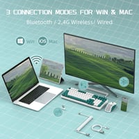 MAMBASNAKE K6 Pro Mechanikus Gaming Billentyűzet - 96% Méret, 3 Csatlakozási Mód, Hot Swap, 4000 mAh, RGB Háttérvilágítás, Spirál USB-C Kábe 3