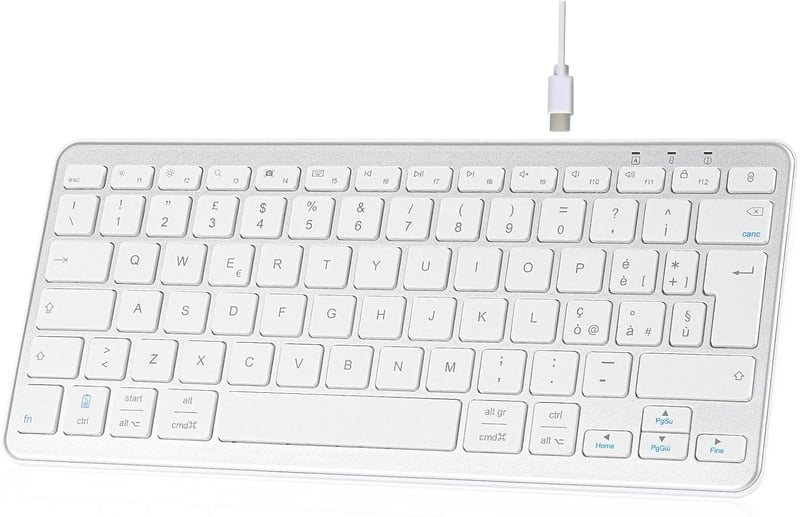 Qulose Wireless Bluetooth Billentyűzet 10 Hüvelykes Tablethez és Telefonhoz - orange