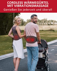 ComfyTemp vezeték nélküli vibromaszázsos derékfűtő öv, 3 fokozatú, 5000mAh akkus 2