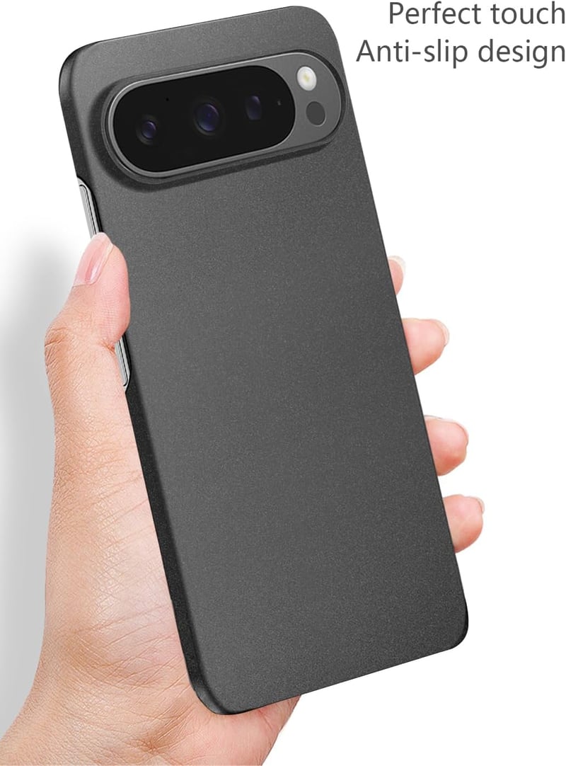 Bastmei Google Pixel 9/9 Pro Tok - Ultravékony, Könnyű PC Védőtok Kameravédelemmel, Matt Felülettel, Csúszásmentes, Karcálló Mobiltelefon Há