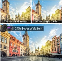 APEXEL 140° széles látószögű és makró telefon objektív szett iPhone és Android készülékekhez 4
