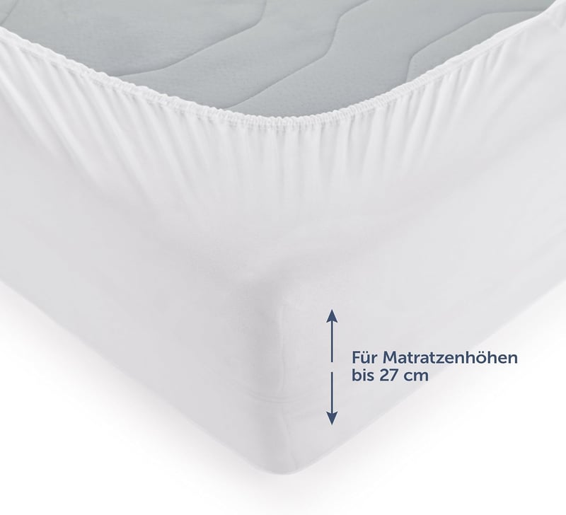 Blumtal 2 db Vízhatlan Matracvédő, Oeko-Tex Tanúsított, Légáteresztő, Gumis Rögzítésű, Neszelés Mentes, 120 x 200 cm, Mosható 90°C-on