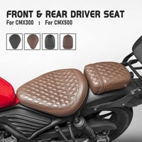 TAZGANTAX Bőr Motoros Ülés Honda Rebel CMX 300/500 Modellekhez - Barna Első Vezetőülés, Vízálló, Strapabíró, 2017-2024 Évjáratokhoz 2