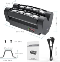 BETOPPER Mozgófejes RGBW LED Diszkófény DMX512 Vezérléssel 6