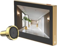 EZVIZ CP2 WiFi Ajtókamera 4,3" Színes Kijelzővel - 1080p Vezeték Nélküli Videós Kaputelefon 146° Látószöggel, 2200 mAh Akkumulátorral, Arany 1