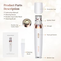 Philips 2 az 1-ben LED-es mini epilátor és női arcszőrtelenítő, vezeték nélküli 3