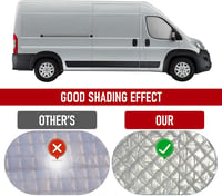 FIAT Ducato hővédő napellenző szett (3db) - MaxEarn belső szélvédőtakaró 2006-2021 modellekhez 4
