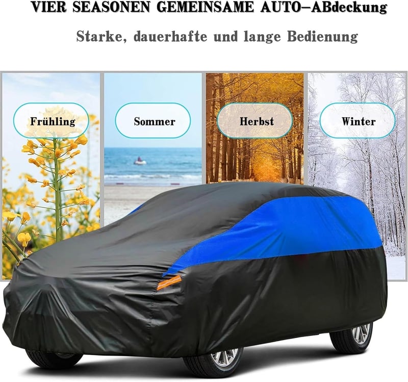 Vízálló téli autótakaró SUV-hoz, 460-485 cm - Légáteresztő, hó- és napvédő