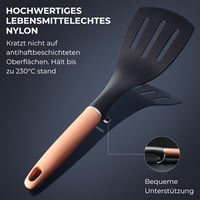 Nepriľnavá súprava riadu s pokrievkami, 12-dielna – Indukčná súprava hrncov na plynový a keramický sporák – Čierna 4