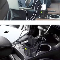 VOLTRON 150W Feszültségátalakító 12V-230V, 2 Aljzat, USB-C, Laptop/Telefon Töltő 6