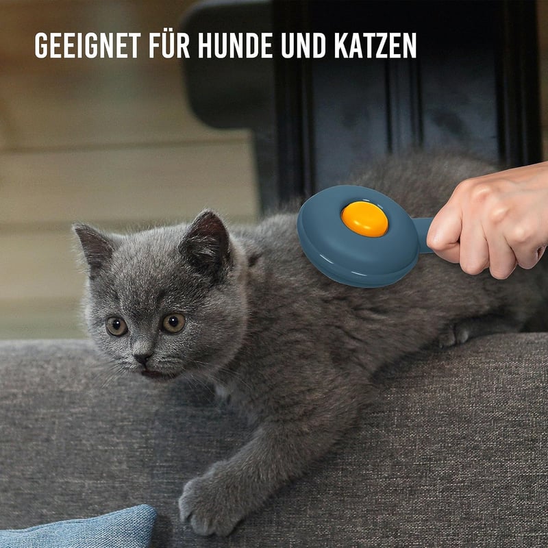 Cleanpet Öntisztító Kefe Rövid Szőrű Kutyáknak és Macskáknak - Kék