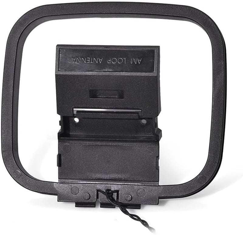 Bingfu AM FM Hurok Antenna 3-Pines Csatlakozóval - Kompatibilis Sharp Sztereó AV Vevőrendszerekkel - 75 Ohm Rádió Antenna 4,26 Láb Hatótávol