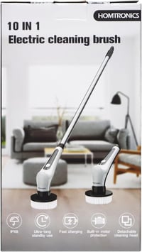 Homtronics 14 az 1-ben IPX8 vízálló elektromos tisztítókefe, 9 cserélhető fejjel - fürdő, csempe, autó 9