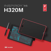 HUION Inspiroy Ink H320M Korallpiros Grafikus és LCD Írótábla, Windows/Mac/Android 4