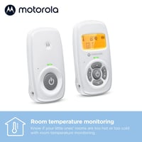 Motorola AM24/MBP24 Digitális Bébiőr DECT Technológiával - Szobahőmérséklet Kijelzés, Kétirányú Beszélgetés, 8 Órás Akkumulátor, Fehér 4