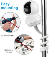 ROKOLOOM Babafigyelő Kamera Tartó TP-Link Tapo C200/C210/C211/C212/C220/C225 Modellekhez - Rugalmas Biztonsági Kamera Rögzítő Konzol 3