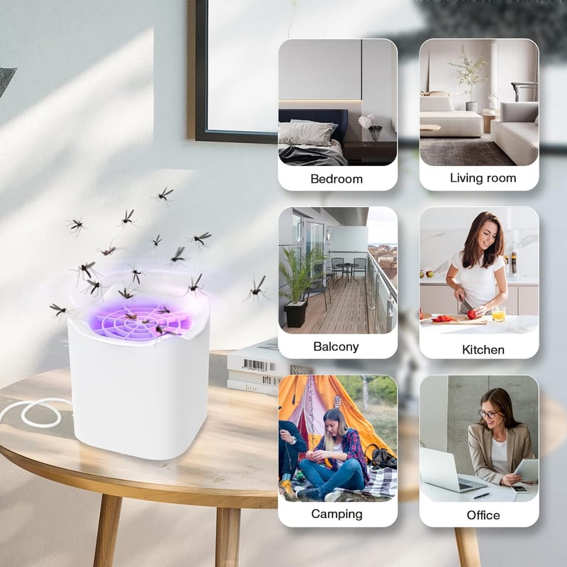 Elektromos USB rovarcsapda LED fénnyel - Szúnyog- és muslicairtó lámpa bel- és kültérre