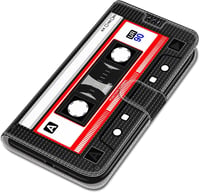 Samsung Galaxy A54 5G Retro Kazettás Mágneses Bőr Flip Tok 3
