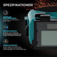 SPARGOS Automata Sötétedésű Hegesztő Szemüveg - Napelemes Védőszemüveg Hegesztéshez 3