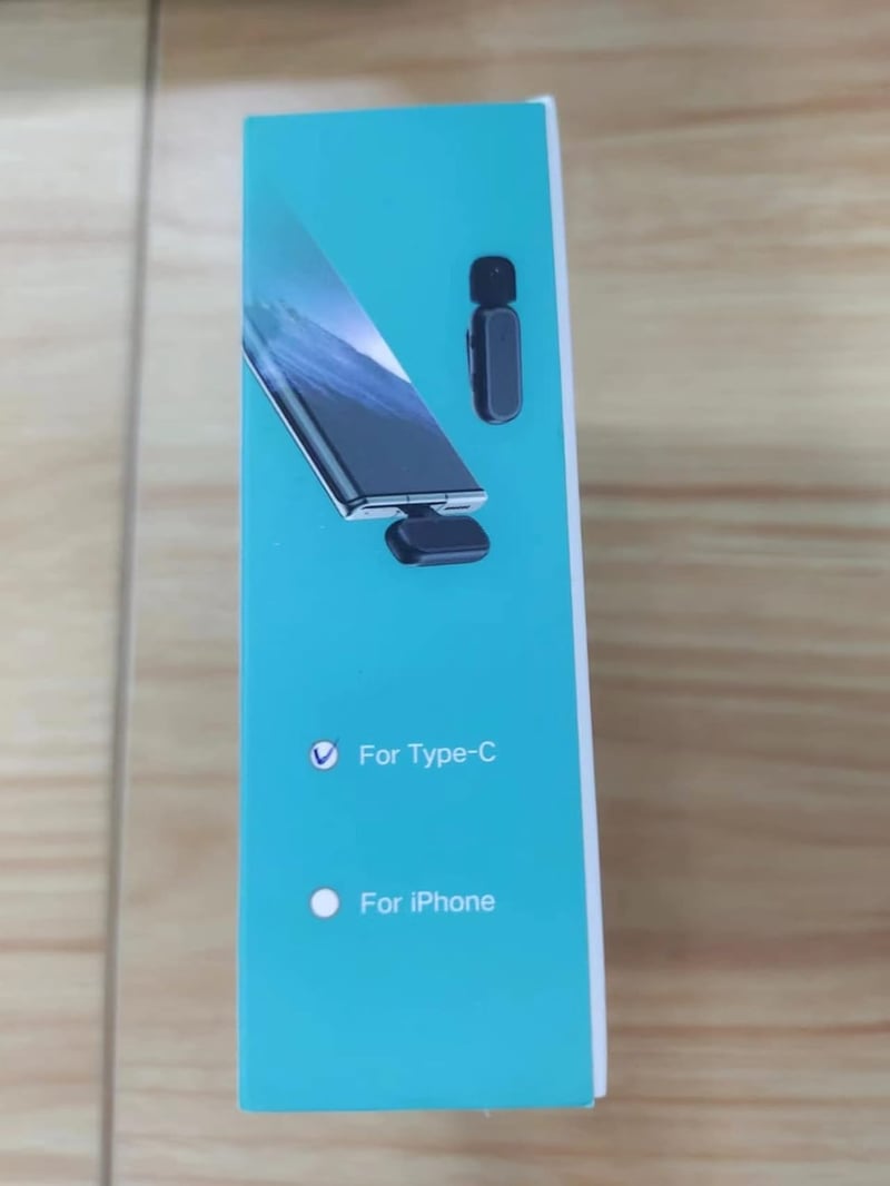 BYbrutek Type-C Vezeték Nélküli Csíptetős Mikrofon Android Telefonokhoz - Zajcsökkentő, Töltőtokkal