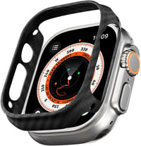 PITAKA ultravékony aramidszálas védőtok Apple Watch Ultra 2/Ultra 49mm-hez - fekete 1