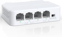 YuanLey 4 portos PoE hosszabbító, 3 PoE kimenettel, 100Mbps, fali és DIN-sínes rögzítés 1