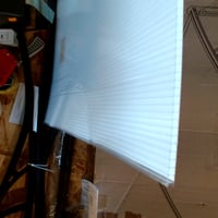 Vchodová strieška VOUNOT 120x80 cm, hliník a polykarbonát — Na strieške sa nachádza menšie prehnutie (stav: pozri 2. obrázok) 2