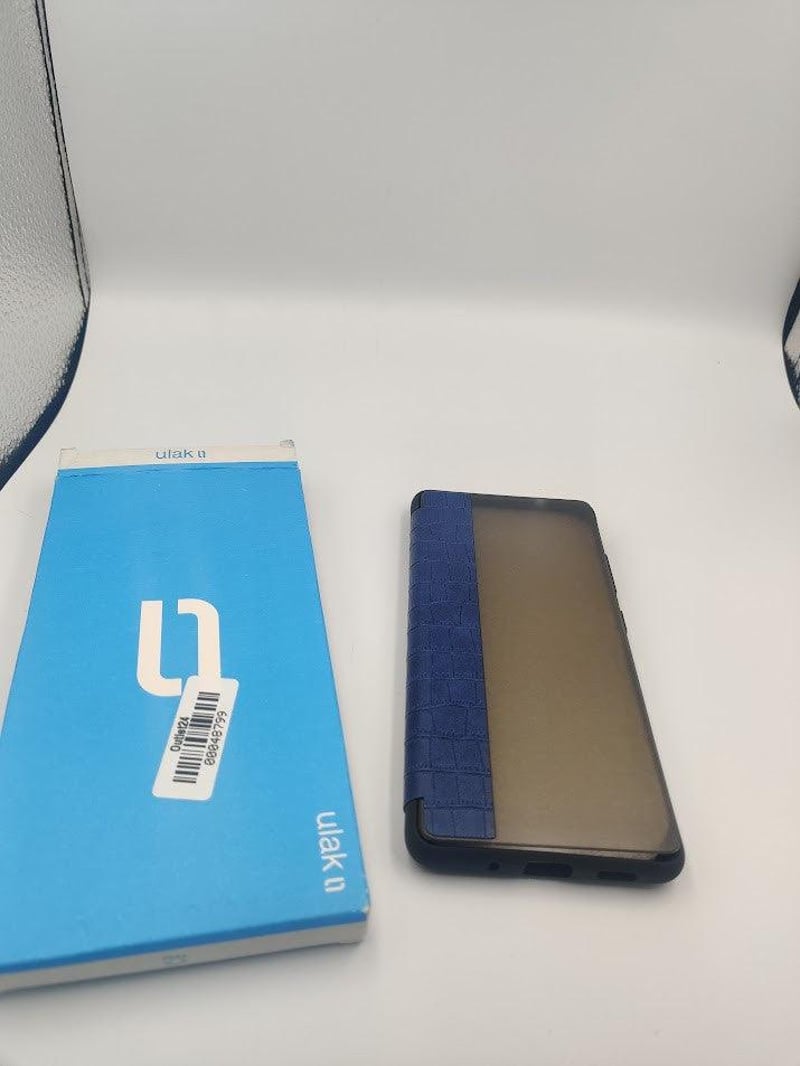 Samsung S20 FE Kék Prémium Műbőr Flip Tok