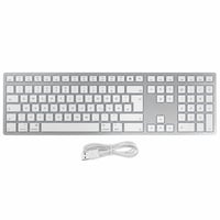 Tastatură wireless CHERRY KW 9100 Slim pentru Mac, layout german QWERTZ — defectă, pentru piese: nu pornește (stare: vezi imaginea a 2-a) 1