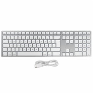 Tastatură wireless CHERRY KW 9100 Slim pentru Mac, layout german QWERTZ — defectă, pentru piese: nu pornește (stare: vezi imaginea a 2-a)