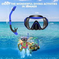 LITTLEJSY Snorkel szett felnőtteknek páramentes búvármaszk és száraz snorkelcsővel 6