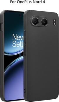 Bastmei OnePlus Nord 4 Ultravékony Tok - Mattfekete PC Hátlap, Kameravédelem, Csúszásgátló Bevonat, Könnyű Védőtok Kompatibilis OnePlus Nord 2