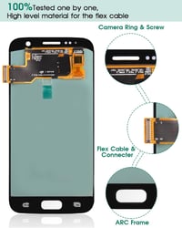 SRJTEK Samsung Galaxy S7 LCD Kijelző Csere, OLED Érintőképernyő SM-G930F/A/P Modellekhez, Digitalizáló Szerelőkészlet, 1440x2560 Felbontás 6