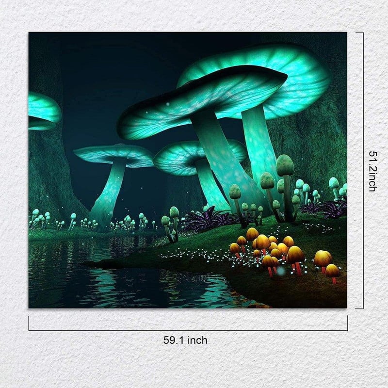 Óriás Gomba Fotóháttér Fali Dekoráció 150x130 cm