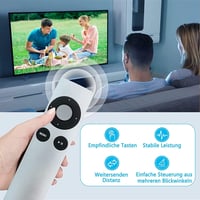 FOXRMT Univerzális Távirányító Apple TV 1, 2, 3, 4 Készülékekhez - Fekete, 10m Hatótávolság, MC377L/A A1294 A1218 A1378 A1427 Kompatibilis 6