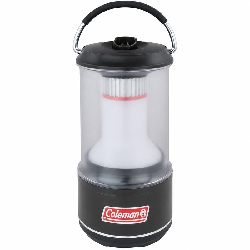 Coleman BatteryGuard 800L LED kamperska svjetiljka, na baterije — neispravno, za dijelove: slomljen gumb za uključivanje/potenciometar (stanje: vidi 2. sliku)