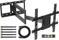 BONTEC TV Fali Tartó 32-70" Képernyőkhöz - Extra Hosszú 850mm Karos Konzol, 60kg Teherbírás, Dönthető, Forgatható, VESA 400x400mm 1