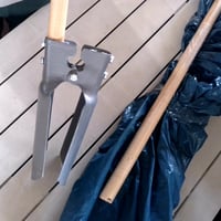 Ručný pôdny vrták Spear & Jackson PHD-WH s drevenou rukoväťou – Záhradný vrták na diery (Použitý — Jedna rukoväť je zlomená (stav: pozri 2. obrázok)) 3