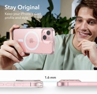 ESR MagSafe-kompatibilis iPhone 15 Plus tok - Katonai védelem, rózsaszín 8